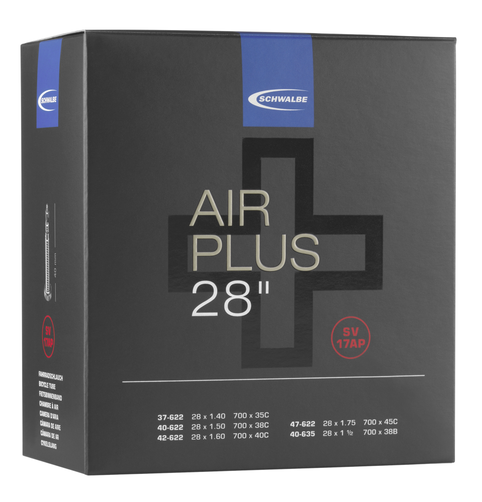 SCHWALBE AIR PLUS TUBE ITEM 17AP (28")