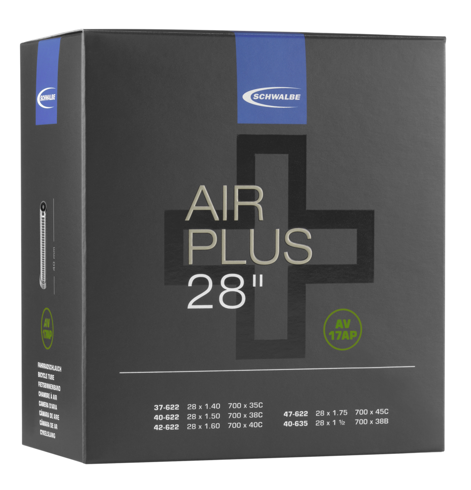 SCHWALBE AIR PLUS TUBE ITEM 17AP (28")