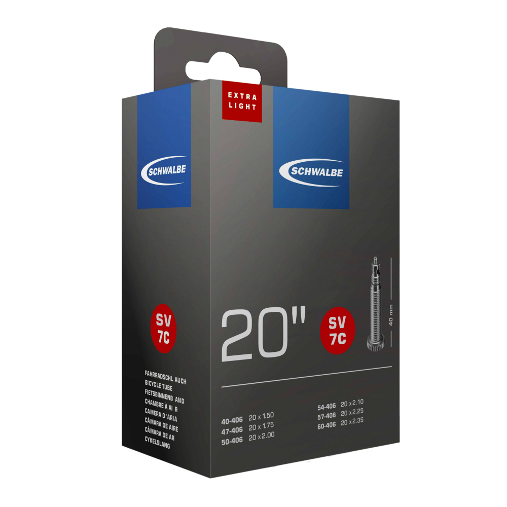 SCHWALBE TUBE ITEM 7C EXTRA LIGHT (20")